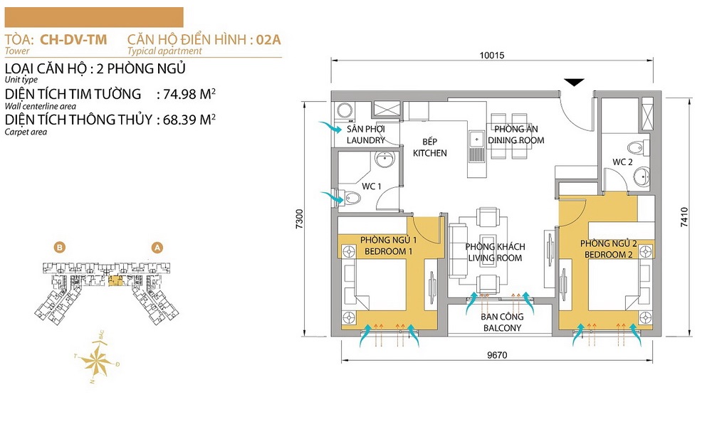 Mặt Bằng Tòa T5 Masteri Thảo Điền Quận 2