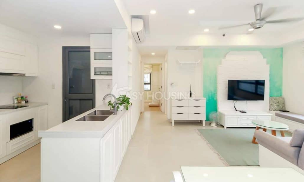 Bán Masteri Thảo Điền 2 phòng ngủ tầng 28 T3 đủ nội thất 2 phòng view L81