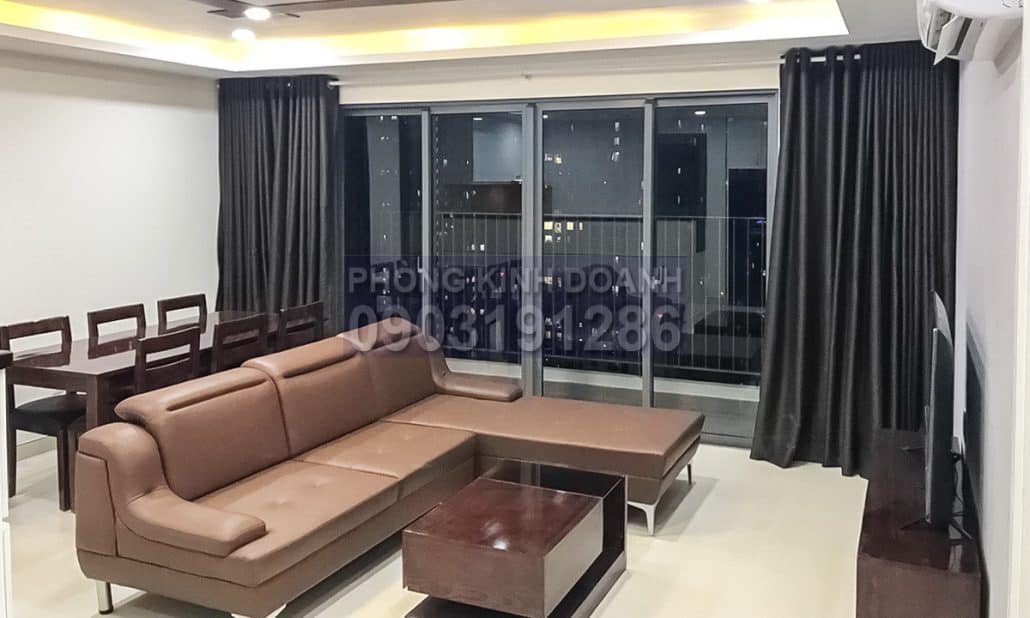 Cho thuê căn Masteri Thảo Điền 3 phòng ngủ nhà đẹp T5 view trung tâm