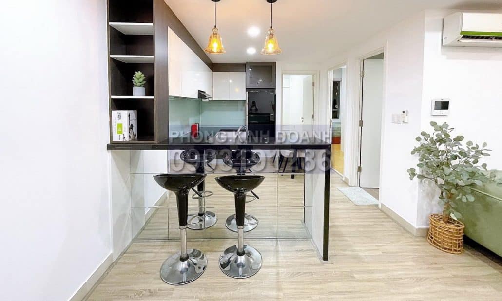 Masteri Thảo Điền cho thuê view sông 2 phòng ngủ lầu cao toà T3 nội thất xịn