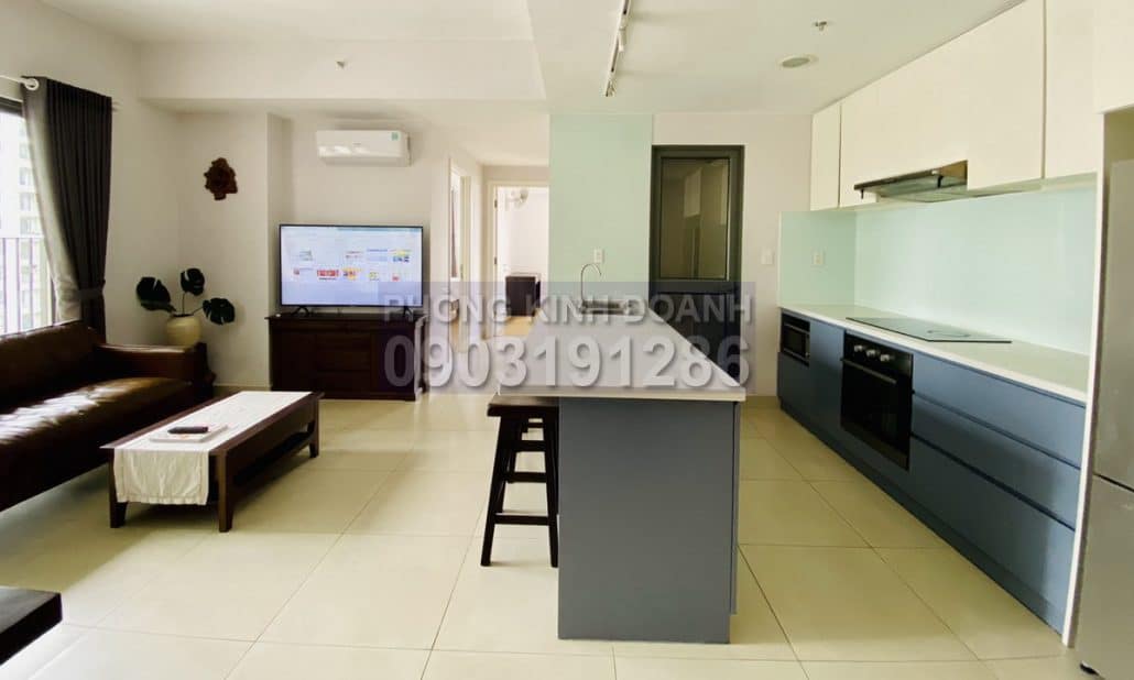 Masteri Thảo Điền cho thuê 2 phòng ngủ tầng cao mát tháp T4 đầy đủ nội thất