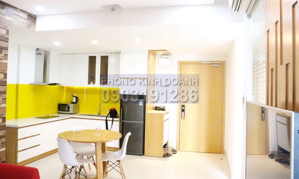 Cho thuê Masteri Thảo Điền view mát lầu cao block T4 full nội thất 1 phòng ngủ