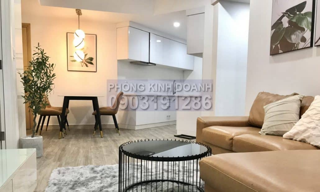 Masteri Thảo Điền cho thuê 2 phòng ngủ view mát lầu cao tháp T5 đủ nội thất