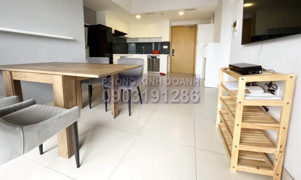 Cho thuê Masteri Thảo Điền 1 phòng ngủ view thoáng lầu cao T5 nội thất full