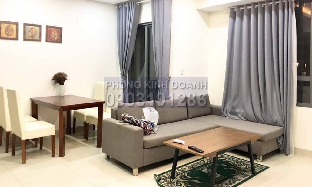 Cho thuê Masteri Thảo Điền 2 phòng ngủ tầng cao toà T1 nội thất full view mát