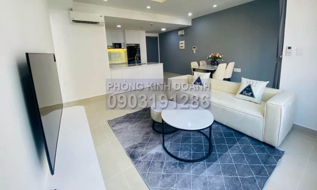 Cho thuê Masteri Thảo Điền 2 phòng ngủ tầng cao T1 đầy đủ nội thất view mát