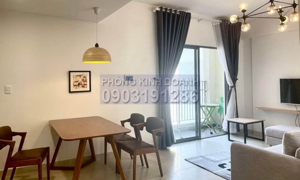 Cho thuê Masteri Thảo Điền tầng cao toà T2 2 phòng ngủ nhà đẹp view sông