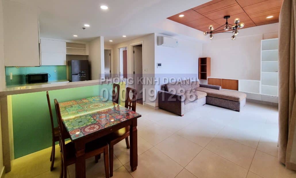 Masteri Thảo Điền cho thuê view sông 2 phòng ngủ tầng cao T3 nội thất đẹp