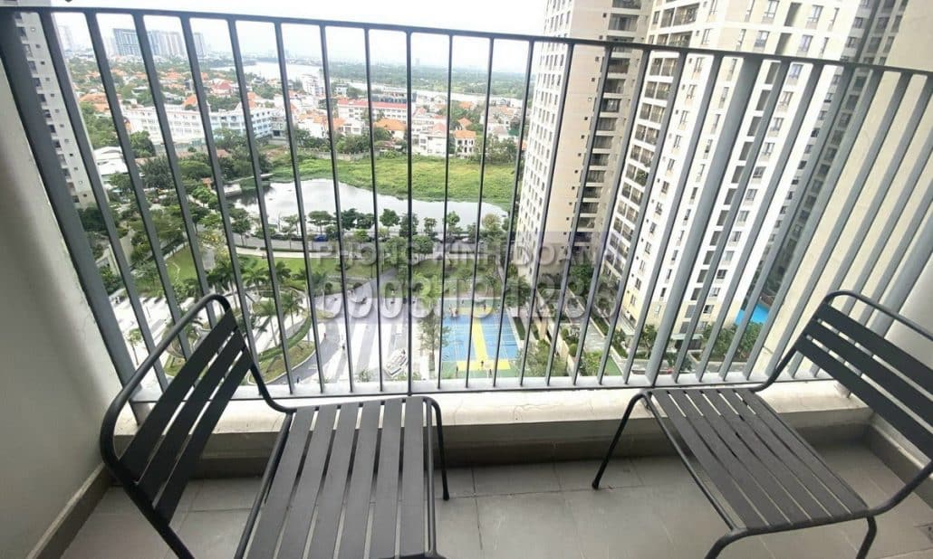 Masteri Thảo Điền cho thuê căn hộ T5 nhà đẹp lầu cao view sông 2 phòng ngủ