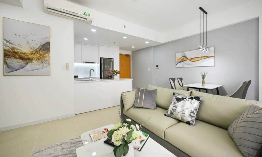 Cho thuê căn hộ Masteri Thảo Điền 2 phòng ngủ layout rộng nội thất cao cấp