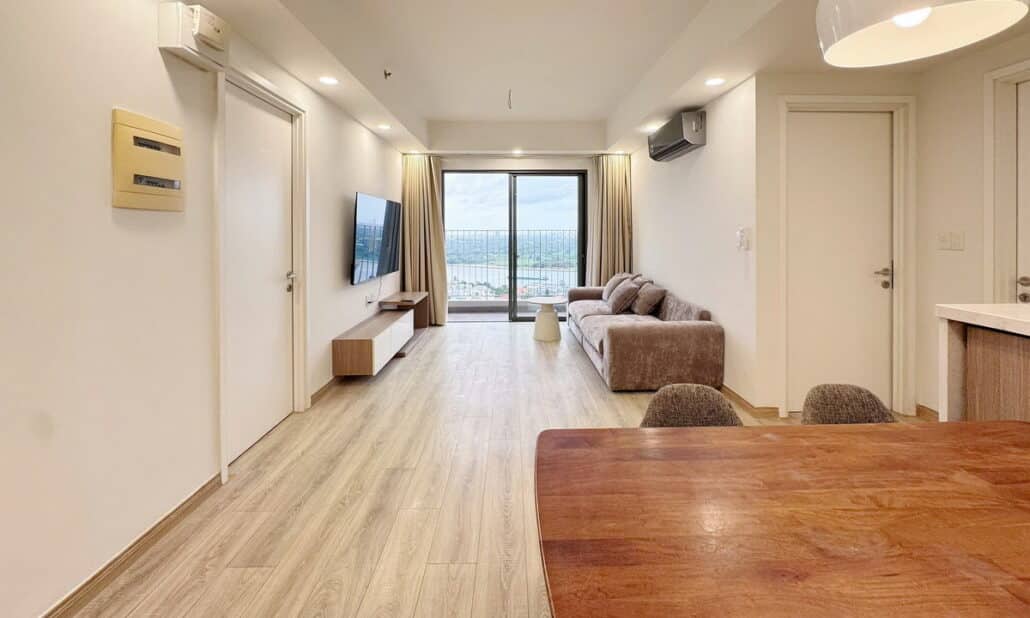 Cho thuê căn hộ Masteri Thảo Điền 2 phòng ngủ nhà đẹp lầu cao view sông
