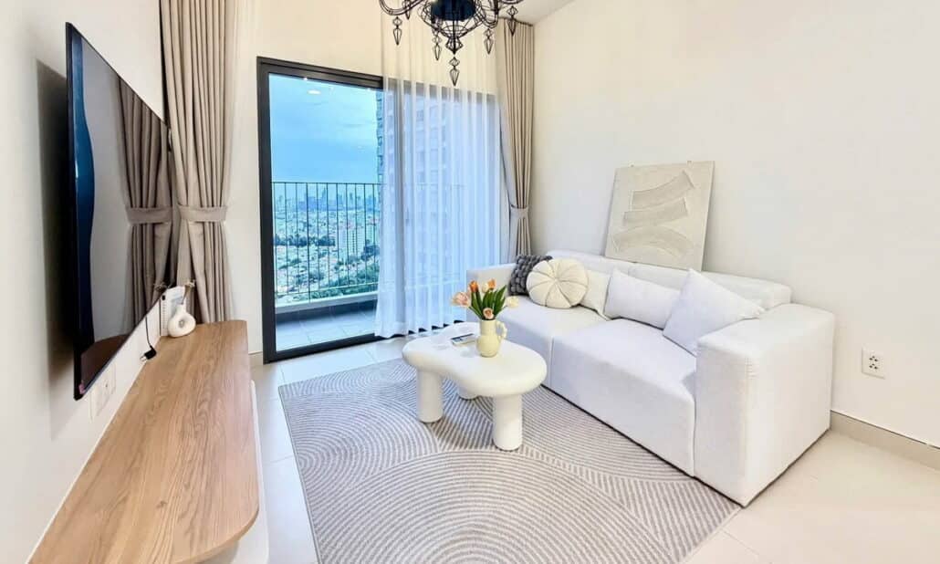 Bán căn hộ Masteri Thảo Điền 2 phòng ngủ nội thất đẹp tầng cao view Bitexco