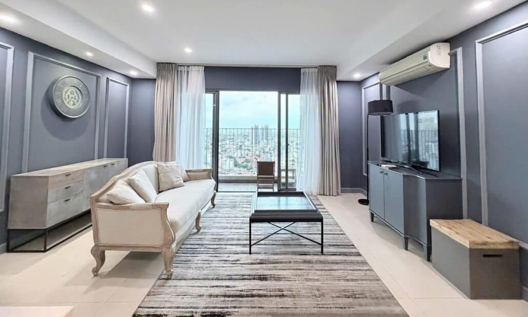 Cho thuê Masteri Thảo Điền 3 phòng ngủ lầu cao nội thất đẹp view sông L81