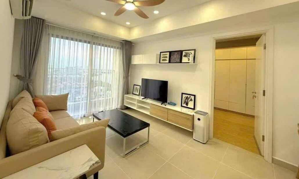 Cho thuê căn hộ Masteri Thảo Điền 2 phòng ngủ có nội thất lầu cao view sông